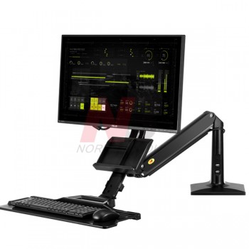 FC-35 人體工學氣壓升降電腦支架 35"FC35-B SIT/STAND DESK MOUNT (Black) [產品查詢及安裝前後事項,為保服務質素懇請各貴客前往我們的門市查詢！]